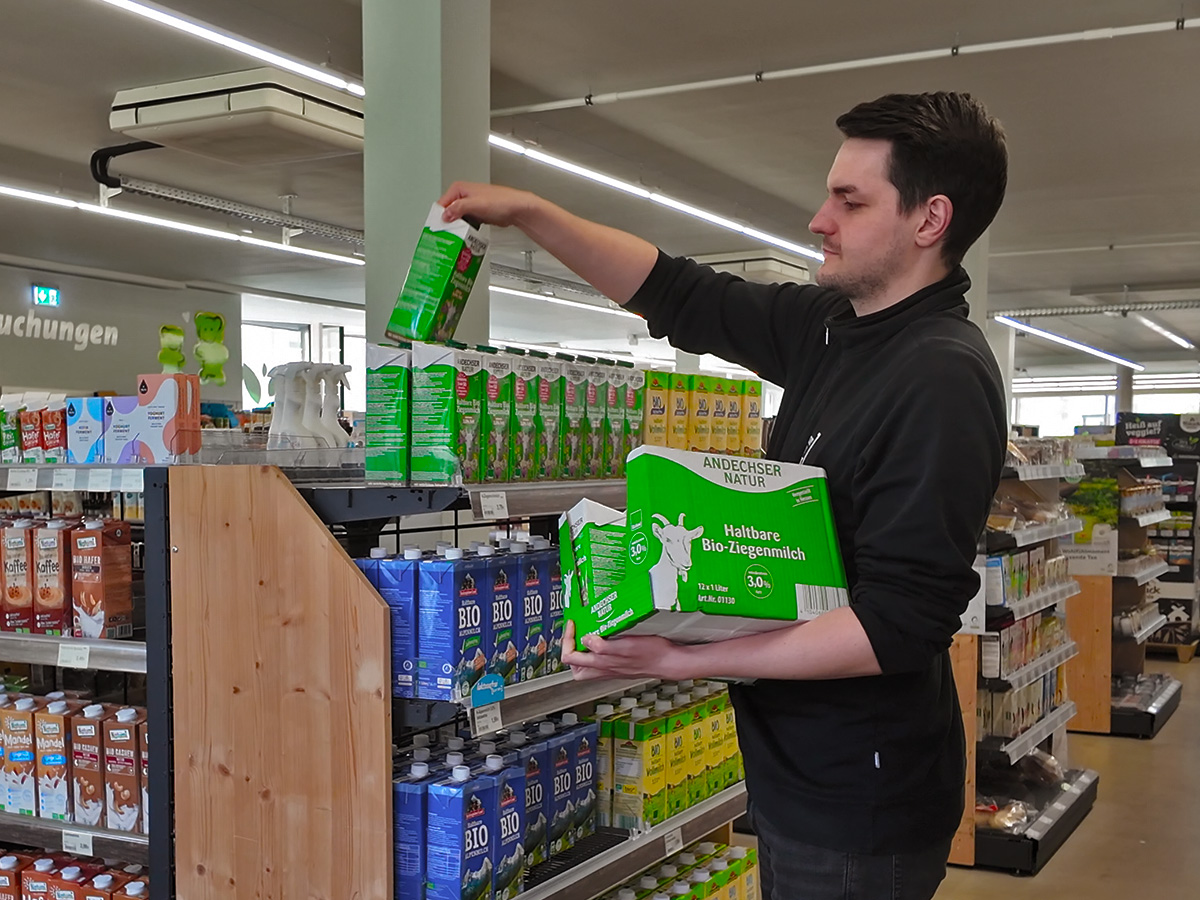 Marcel bei der Arbeit